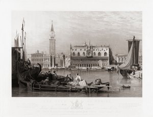 Dogenpalast und Markusplatz, Venedig