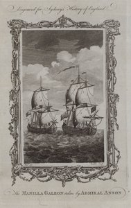 Die Manilla Galeone von Admiral Anson erobert (Gravur) von Samuel (after) Wale