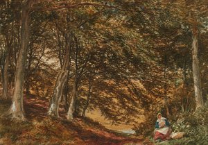 Picknick im Wald von Samuel Bough