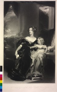 Lady Harriet Elizabeth Georgiana Howard und ihre Tochter Lady Elizabeth Georgiana Leveson-Gower
