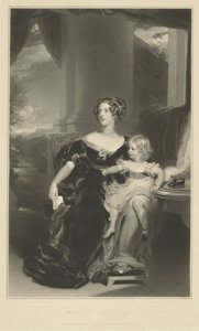 Porträt von Harriet, Gräfin Gower, und ihrer Tochter