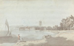 West Country Stadt an einem Fluss