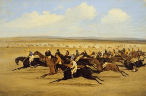 Die Cambridgeshire Stakes 1850: Der Start von Samuel Henry Alken