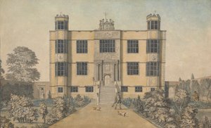 Barlborough Hall, nahe Chesterfield, Derbyshire: die Hauptfront der Halle