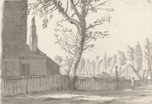 High Street am Herrenhaus, Marylebone von Samuel Hieronymus Grimm
