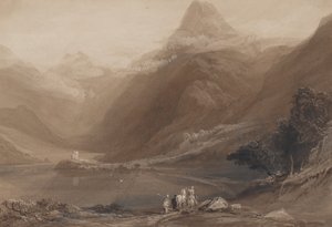 Llanberis-See, Nordwales, 1820-30