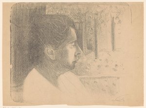 Betsie am Fenster von Samuel Jessurun de Mesquita (signed by artist)