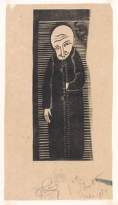 Kahlköpfiger Mann von Samuel Jessurun de Mesquita (signed by artist)