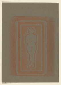 Nackt mit Buch oder Steinplatte in der Hand von Samuel Jessurun de Mesquita (signed by artist)