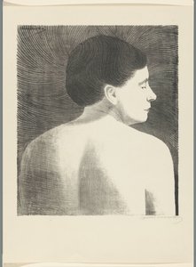 Rückansicht eines weiblichen Aktes von Samuel Jessurun de Mesquita (signed by artist)