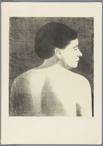 Rückansicht eines weiblichen Akts von Samuel Jessurun de Mesquita (signed by artist)