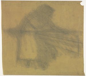 Frau, die Billard spielt von Samuel Jessurun de Mesquita