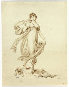 Junge Frau mit Blumen