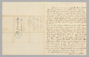 Brief an Giles Saunders von Samuel M. Fox über den Sklavenhandel, 17. April 1848