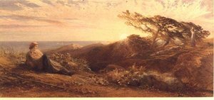 Abenddämmerung, ca. 1858 von Samuel Palmer