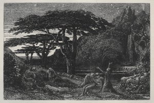 Der Zypressenhain von Samuel Palmer