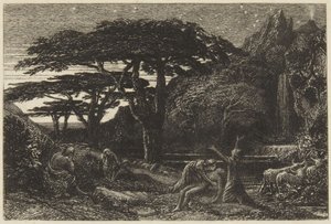 Der Zypressenhain von Samuel Palmer