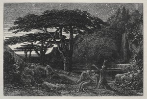 Der Zypressenhain, 1883 von Samuel Palmer