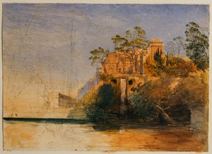 Die Wasserorgel, Tivoli von Samuel Palmer