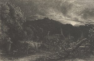 Der müde Pflüger oder Der Hirte oder Tardus Bubulcus von Samuel Palmer