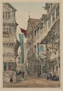 Faksimiles von Skizzen aus Flandern und Deutschland: Sachsenhausen Frankfurt von Samuel Prout