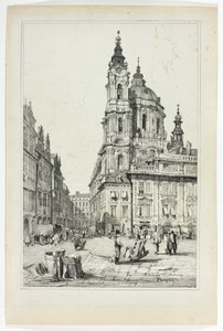 St. Nikolaus, Prag, aus Faksimiles von Skizzen aus Flandern und Deutschland
