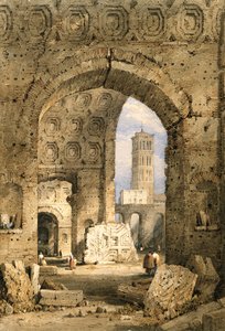 Tempel Des Friedens, Römisches Forum von Samuel Prout