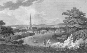 Salisbury, von der London Road, 1805