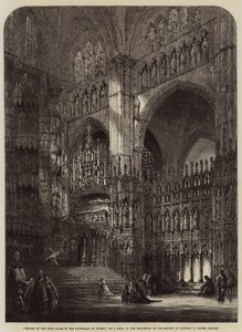 Kapelle des Hochaltars in der Kathedrale von Toledo von Samuel Read