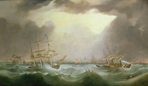 Der große Sturm vom 6. und 7. Januar 1839, 1882 von Samuel Walters