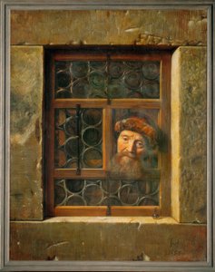 Mann am Fenster