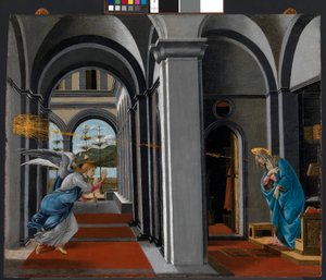 Die Verkündigung, ca. 1490 von Sandro (1444/5 1510) Botticelli