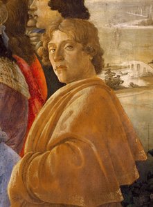 Die Anbetung der Könige (Detail) von Sandro Botticelli