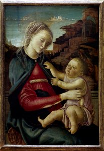Die Jungfrau und das Kind, genannt Madonna der Guidi von Faenza von Sandro Botticelli