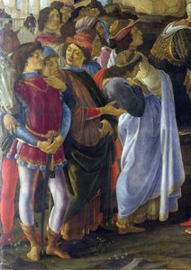 Anbetung der Könige (Detail) von Sandro Botticelli