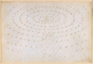 La Divina Commedia, Paradiso XXIV. Achte Sphäre (Fixsternhimmel): Beatrice bittet Petrus, ihren Schüler im wahren Glauben zu prüfen, der ersten theologischen Tugend; Dantes Glaubensbekenntnis