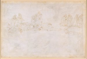 La Divina Commedia, Purgatorio XX. Fünfter Ring des Purgatoriums: Buße der Habgierigen und Verschwender; Gespräch mit Hugo Capet von Sandro Botticelli