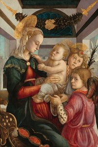 Madonna mit Kind und Engeln, 1465-1470