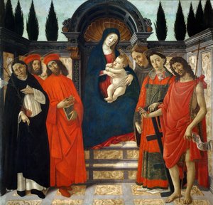 Madonna und Kind mit Heiligen Pala del Trebbio, ca. 1490-1499
