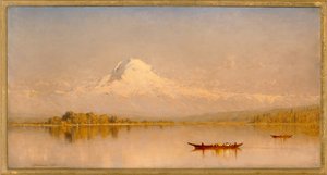 Mount Rainier, Bucht von Tacoma - Puget Sound von Sanford Robinson Gifford