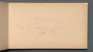 Skizzenbuch, Seite 12: "Weiße Berge vom Fuß des Randolph Hill"