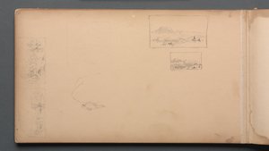 Skizzenbuch, Seite 37: Maine Landschaftsvignetten, 1859