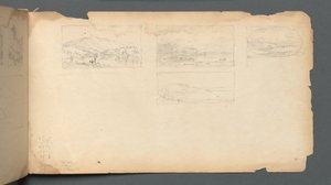 Skizzenbuch, Seite 40: Landschaft in Maine