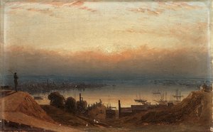 Das Becken des Patapsco vom Federal Hill, Baltimore