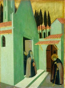 Heiliger Antonius verlässt sein Kloster