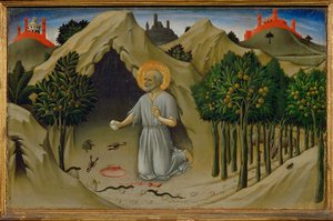 Der reuige heilige Hieronymus von Sano di also Ansano di Pietro di Mencio Pietro