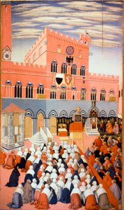 Die Predigt von Bernardino von Siena