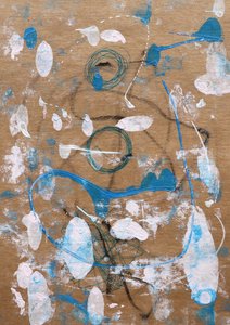 Abstrakte blaue Bewegung