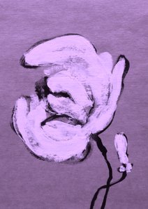 Abstrakte violette Blüte