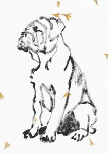 Bulldoggenwelpe Skizze